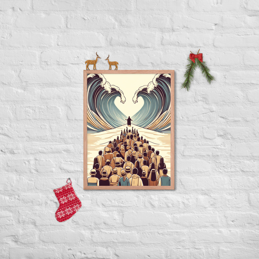 Moses Parting The Red Sea Framed Poster