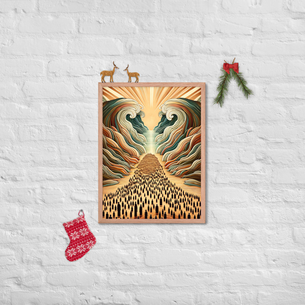 Moses Parting The Red Sea Framed Poster