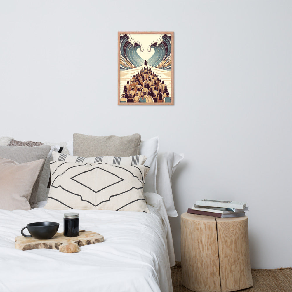 Moses Parting The Red Sea Framed Poster