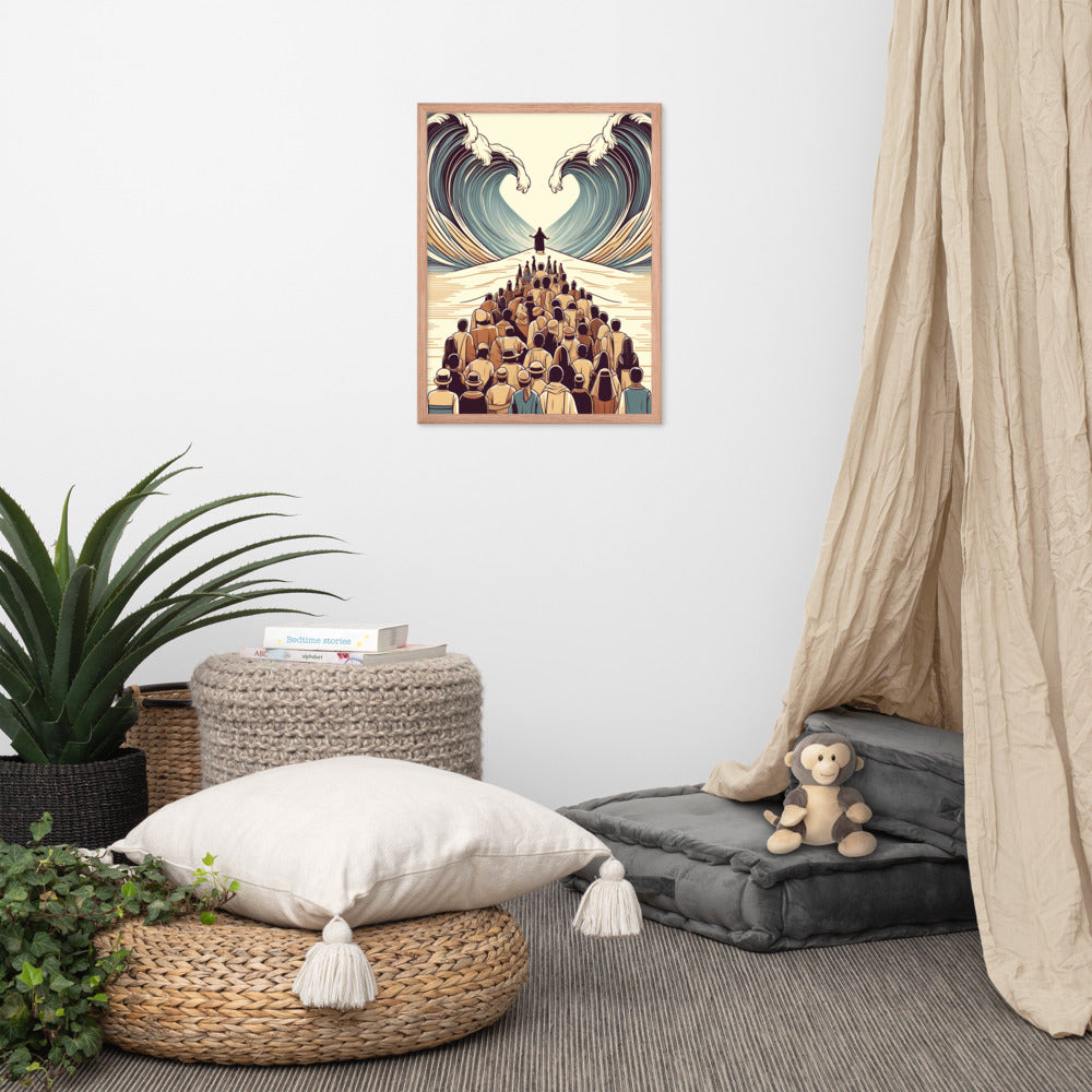 Moses Parting The Red Sea Framed Poster