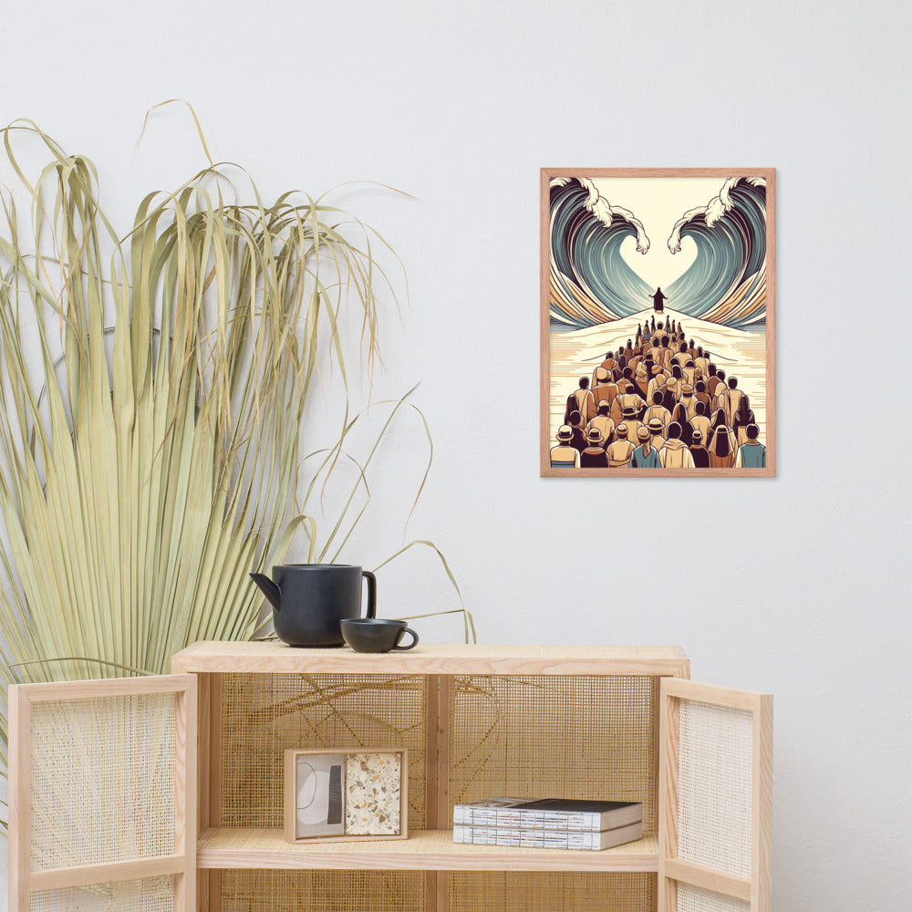 Moses Parting The Red Sea Framed Poster