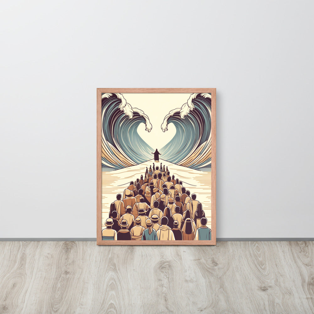 Moses Parting The Red Sea Framed Poster
