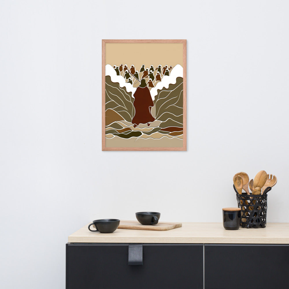 Moses Parting The Red Sea Framed Poster