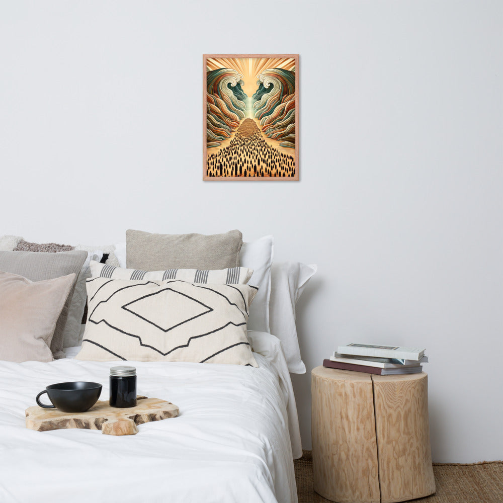 Moses Parting The Red Sea Framed Poster