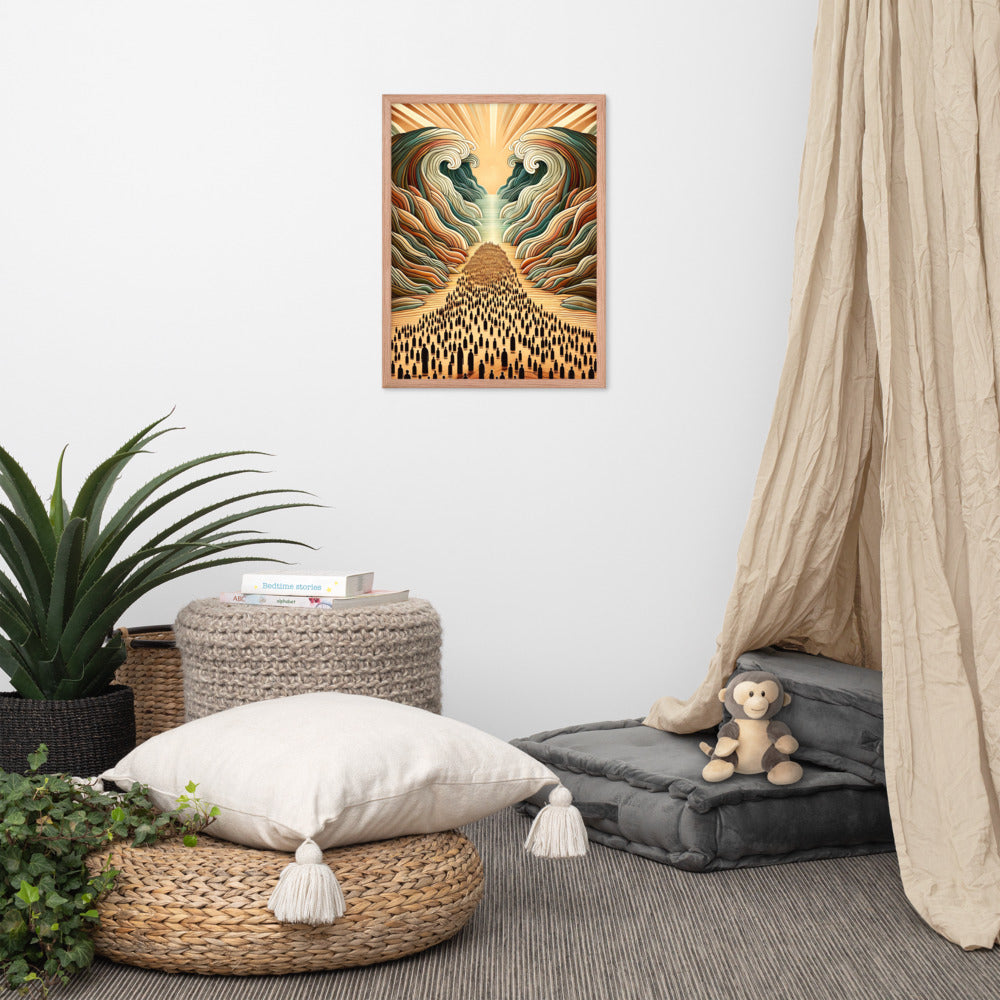 Moses Parting The Red Sea Framed Poster