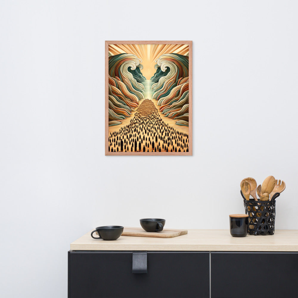 Moses Parting The Red Sea Framed Poster