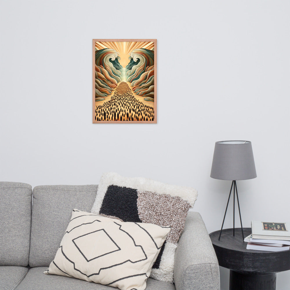 Moses Parting The Red Sea Framed Poster