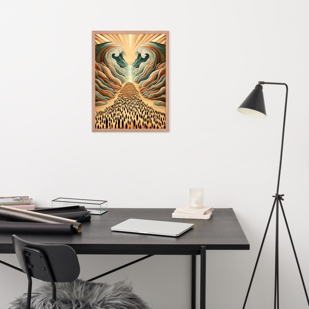 Moses Parting The Red Sea Framed Poster