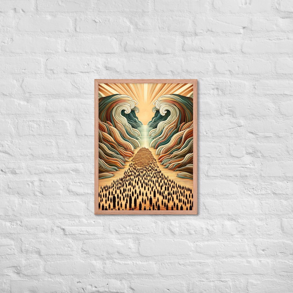 Moses Parting The Red Sea Framed Poster