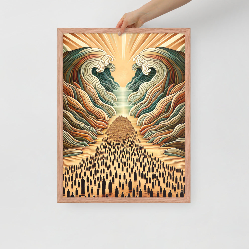 Moses Parting The Red Sea Framed Poster