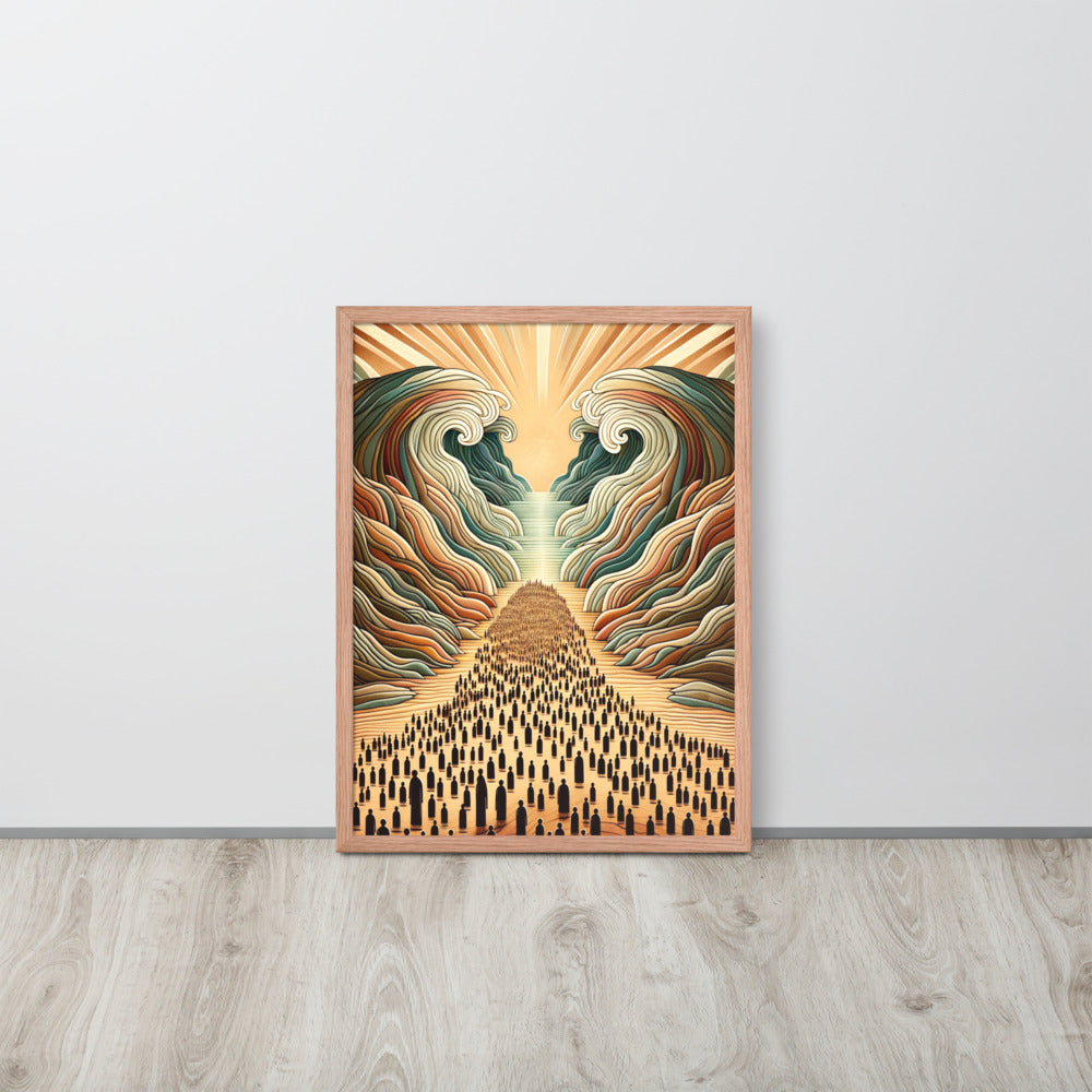 Moses Parting The Red Sea Framed Poster