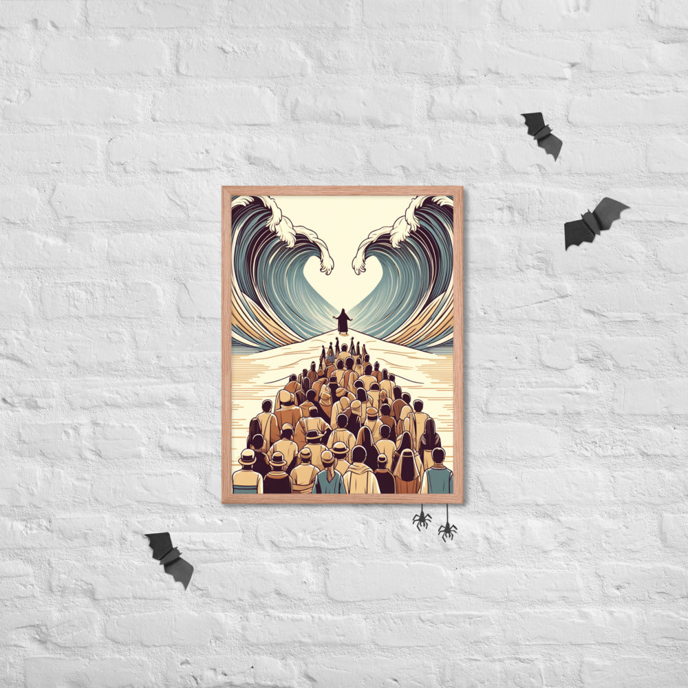 Moses Parting The Red Sea Framed Poster