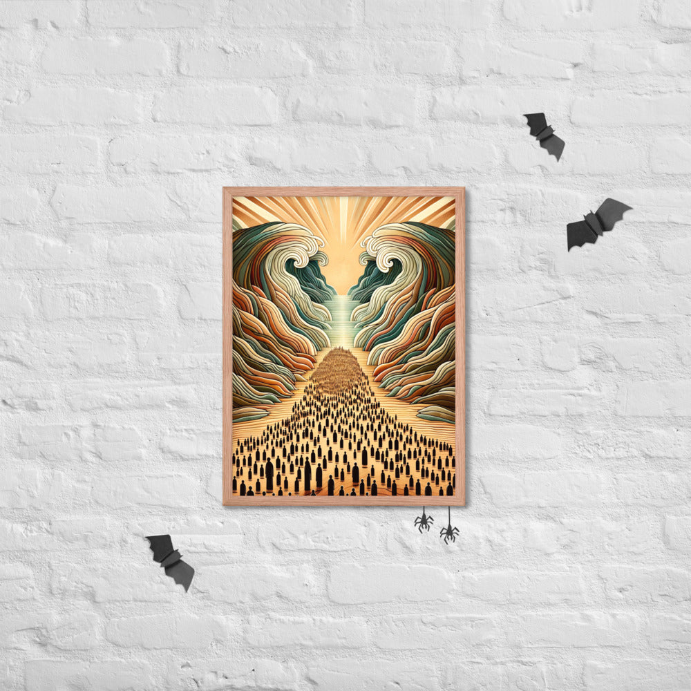 Moses Parting The Red Sea Framed Poster