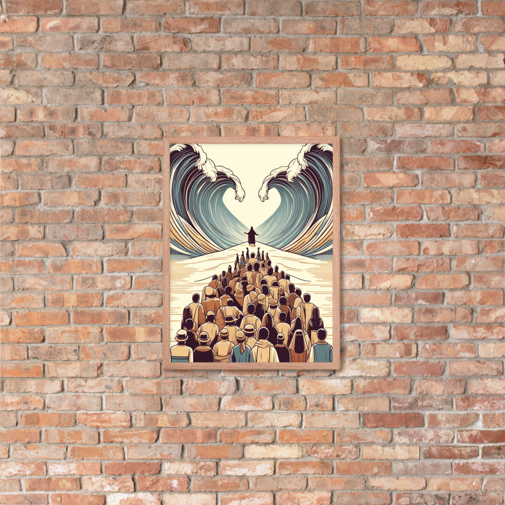 Moses Parting The Red Sea Framed Poster