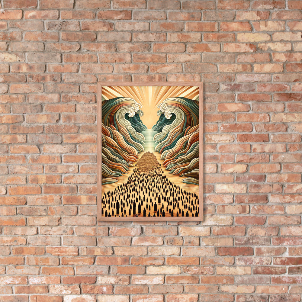 Moses Parting The Red Sea Framed Poster
