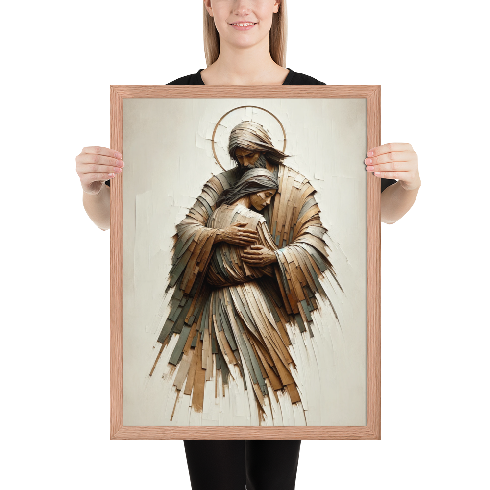 Find Comfort in Him Framed Poster