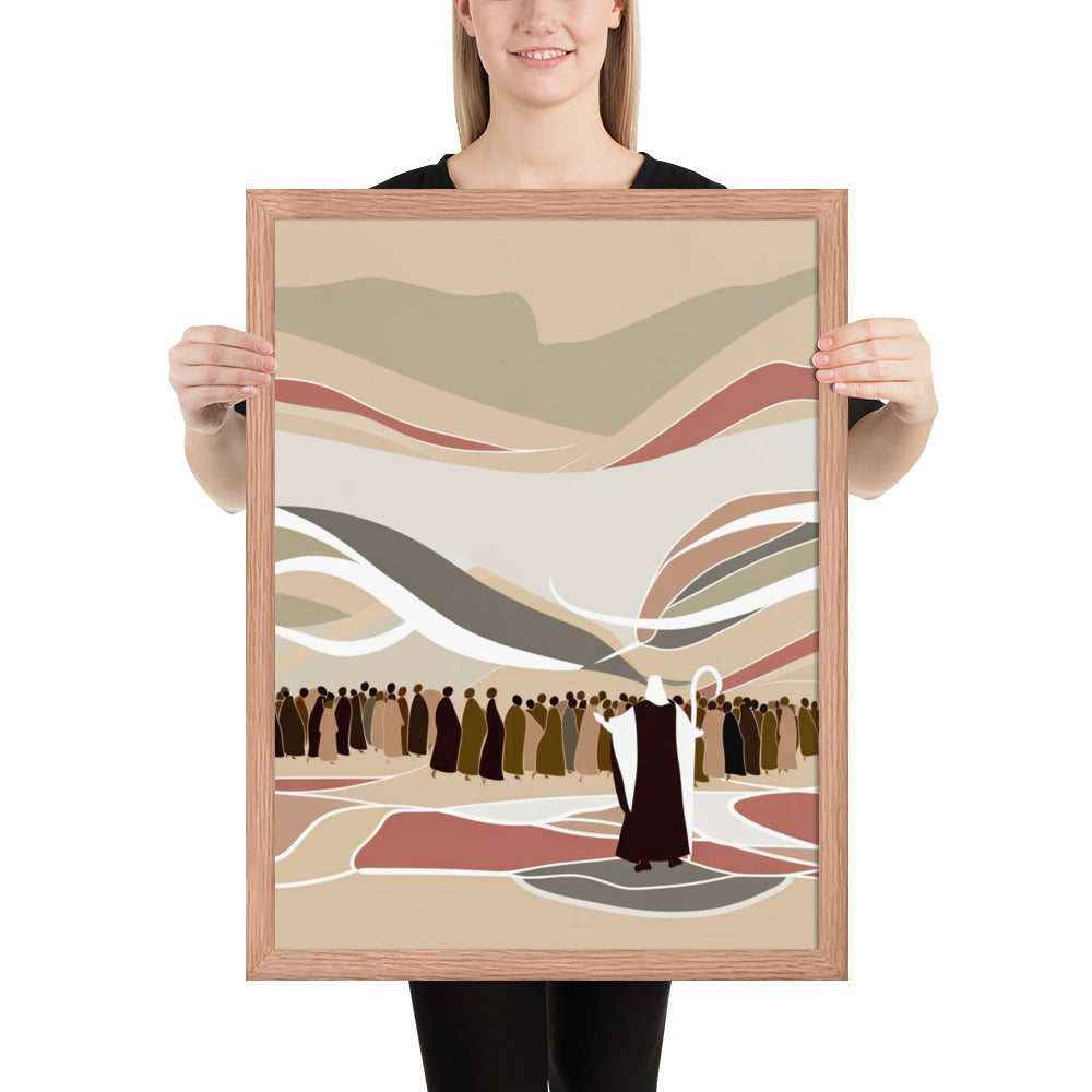 Moses Parting The Red Sea Framed Poster