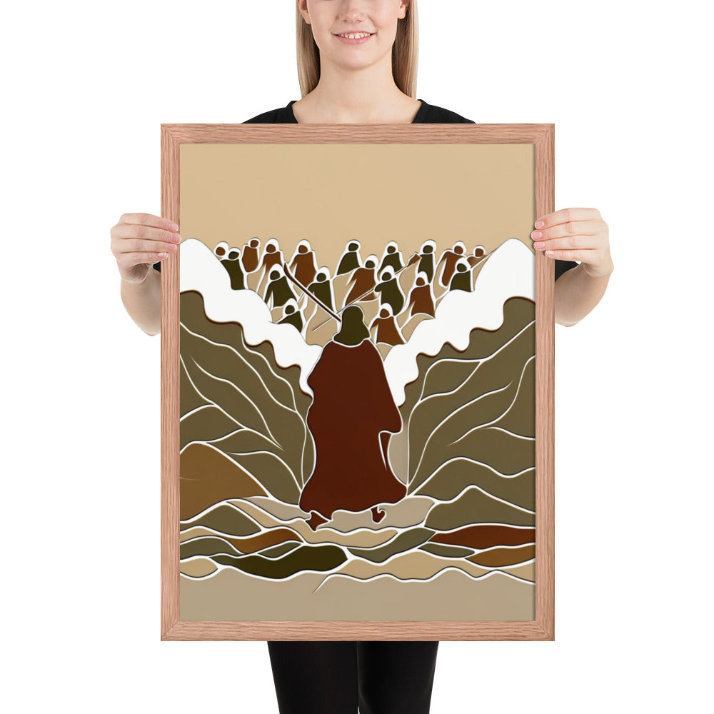 Moses Parting The Red Sea Framed Poster