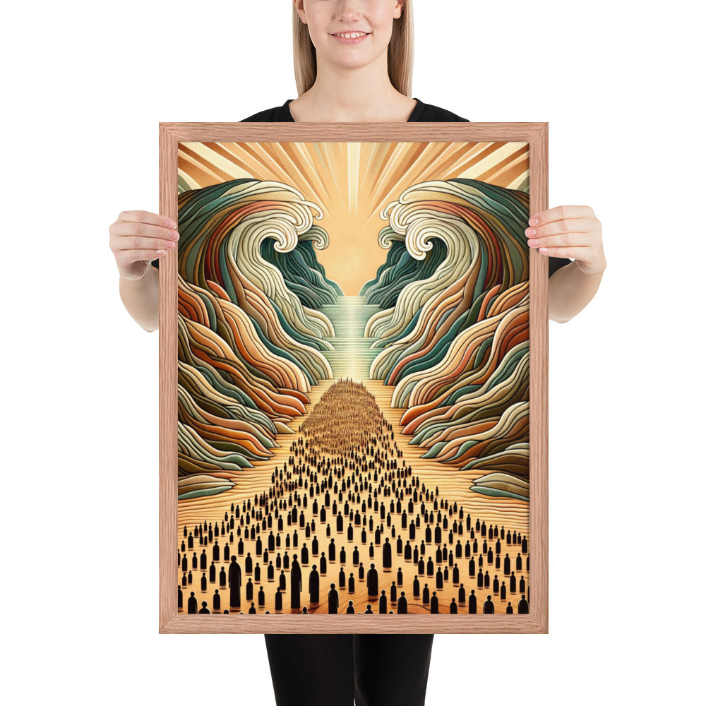 Moses Parting The Red Sea Framed Poster