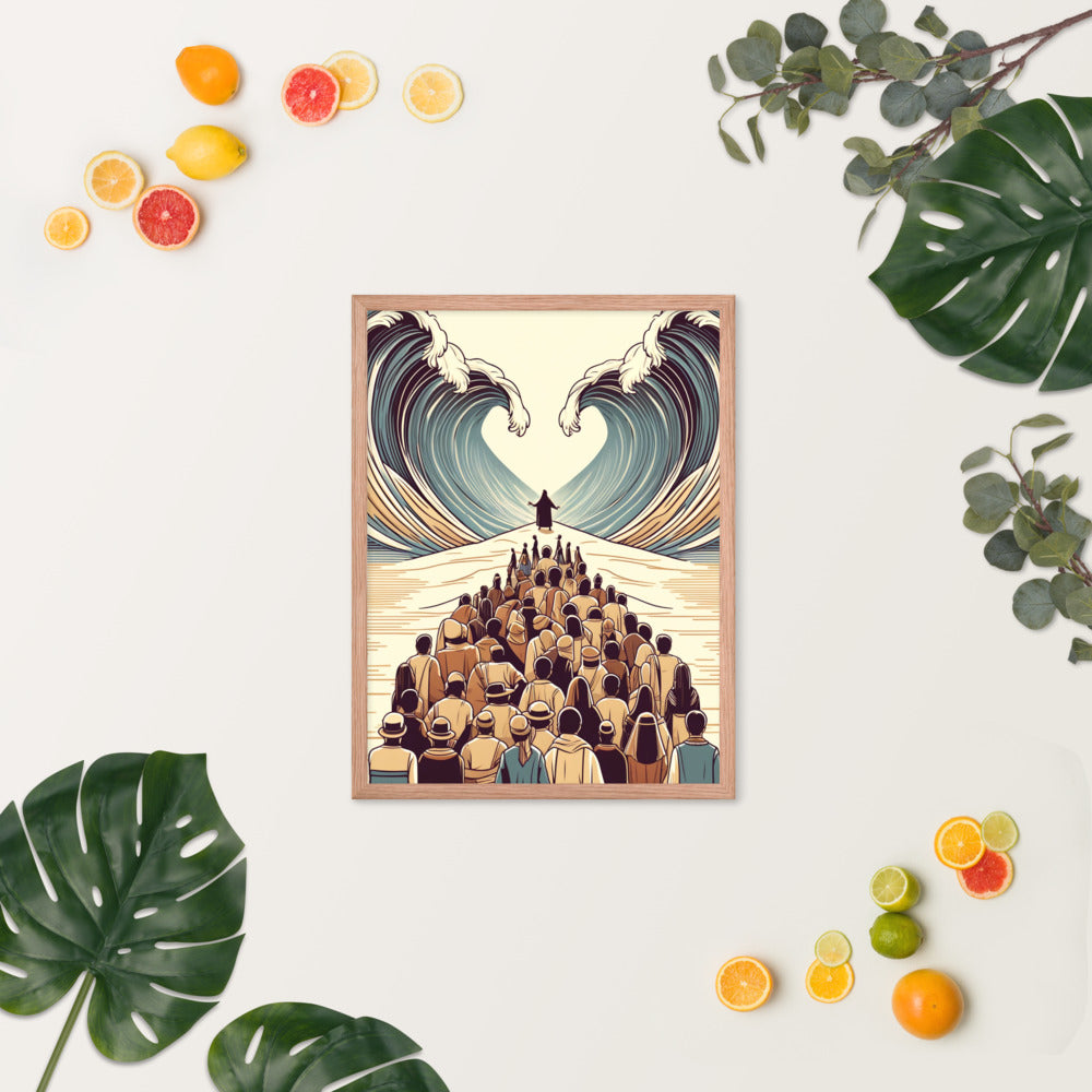 Moses Parting The Red Sea Framed Poster