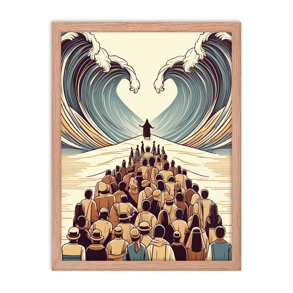 Moses Parting The Red Sea Framed Poster
