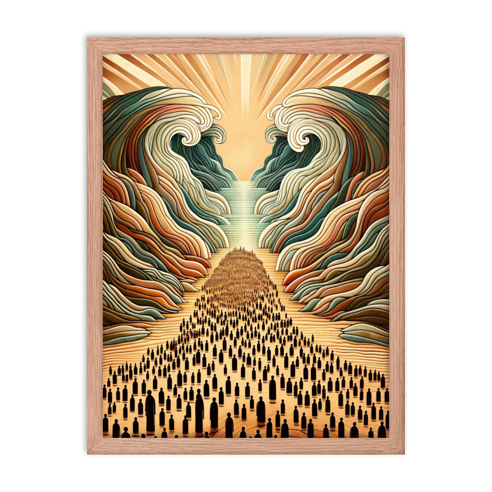 Moses Parting The Red Sea Framed Poster