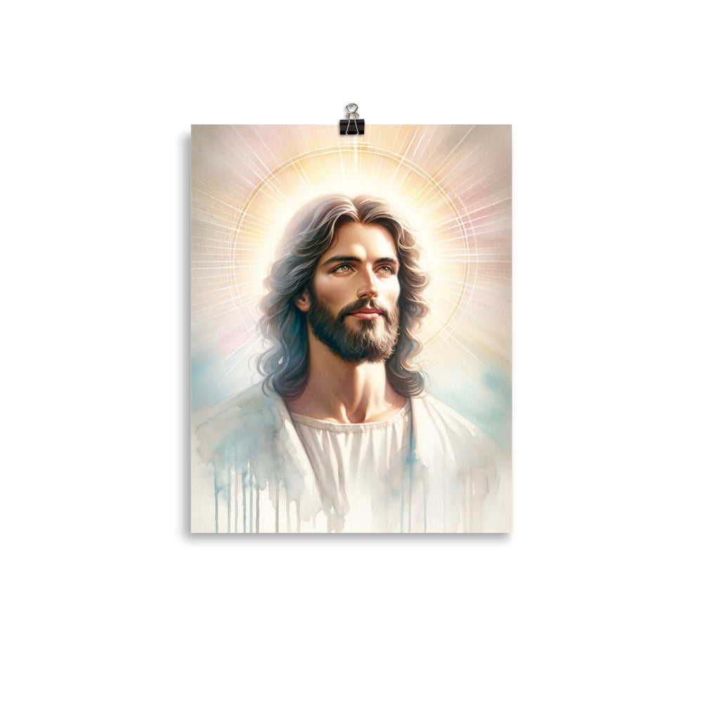 Jesus Watercolor Poster