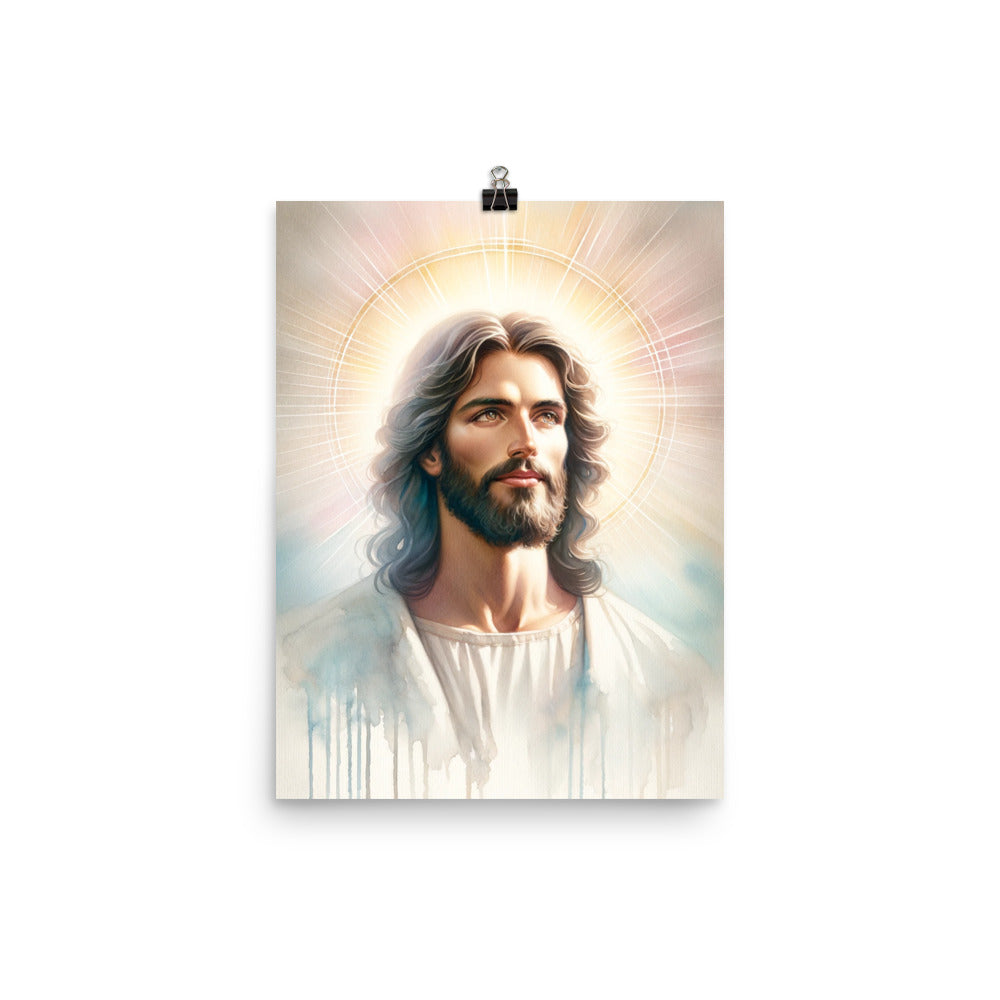 Jesus Watercolor Poster