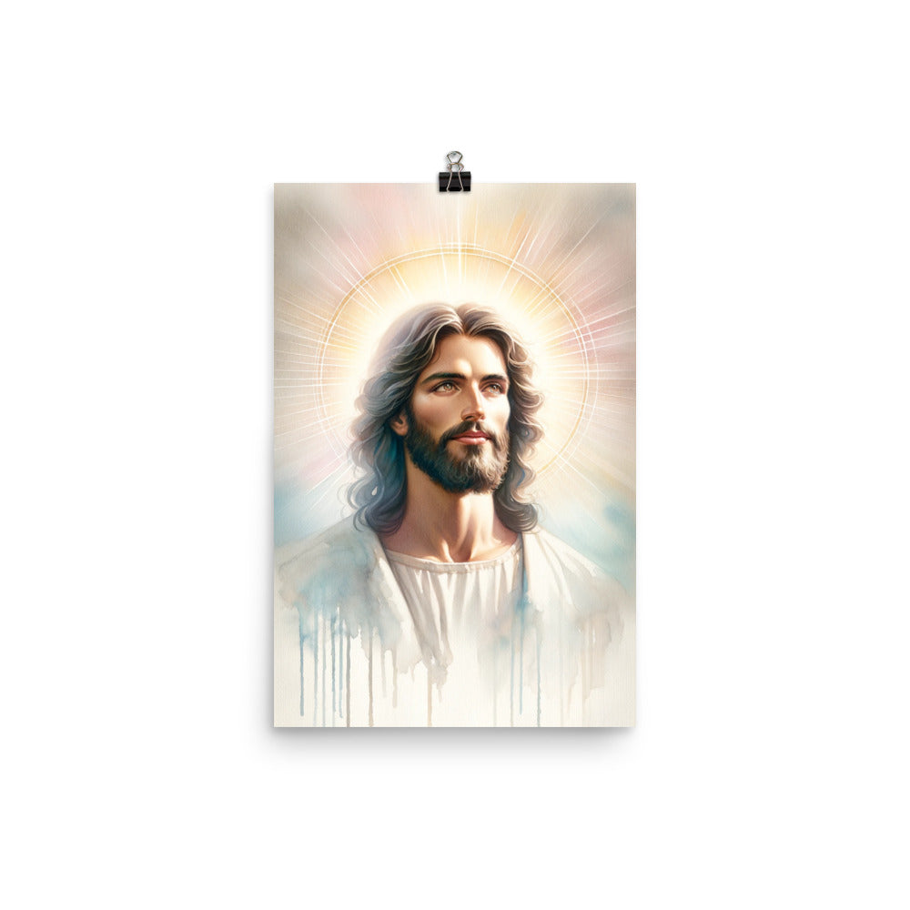 Jesus Watercolor Poster