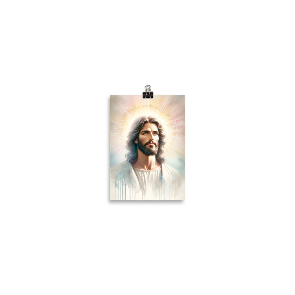 Jesus Watercolor Poster