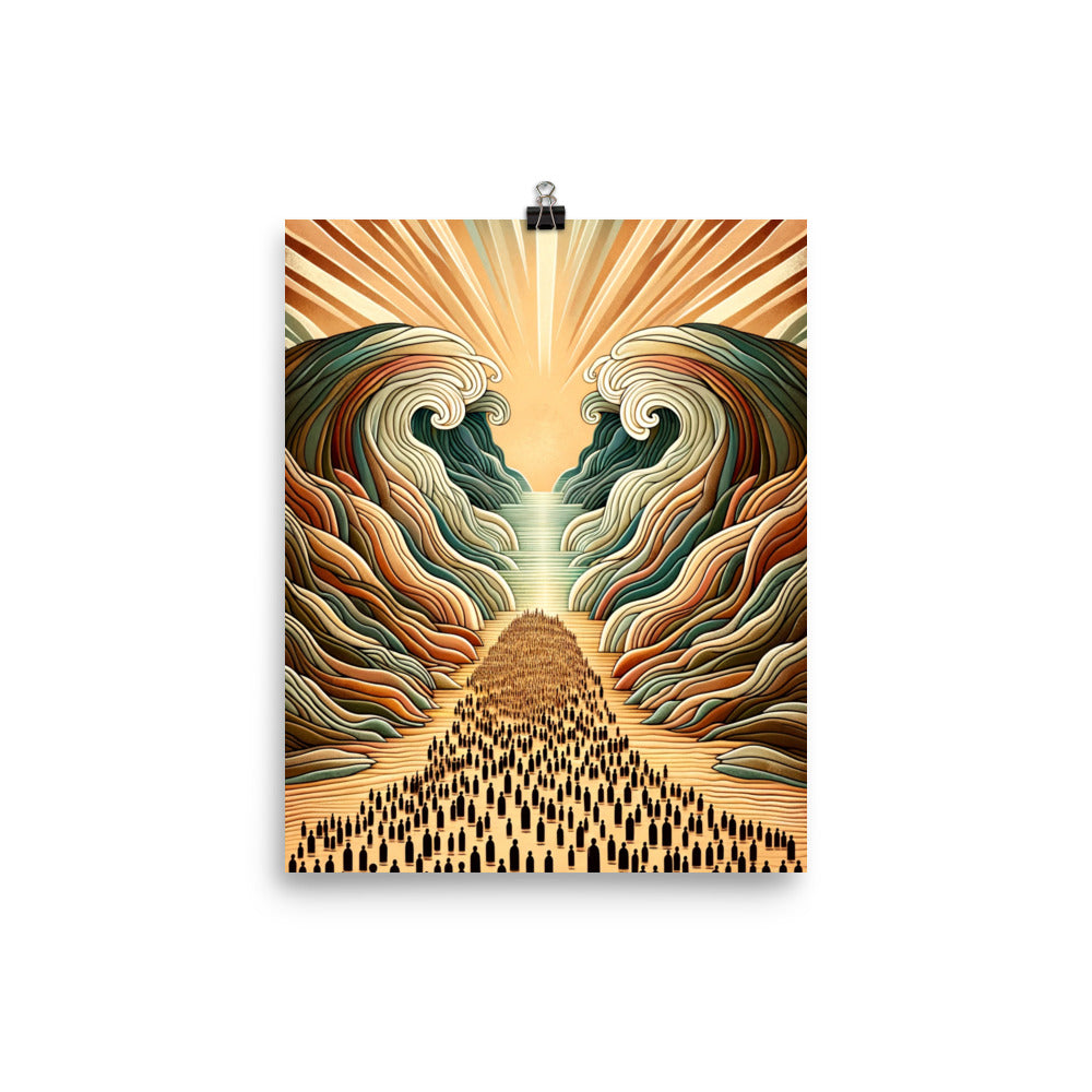 Moses Parting The Red Sea Poster