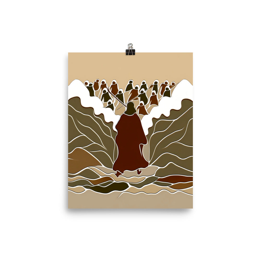 Moses Parting The Red Sea Poster