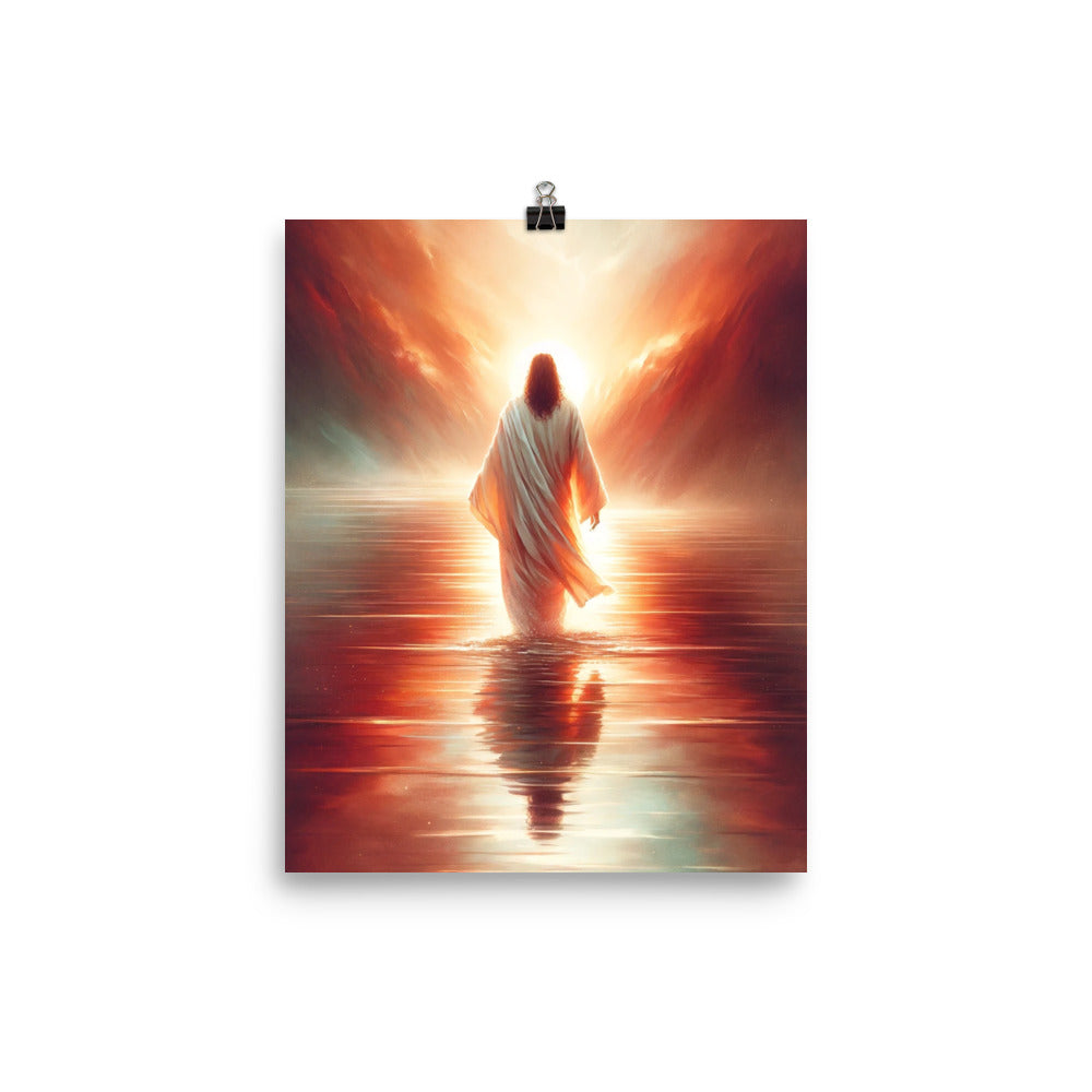 Jesus Walking On Water Poster