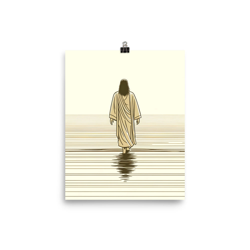 Jesus Walking On Water Poster