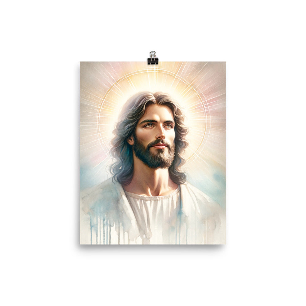 Jesus Watercolor Poster