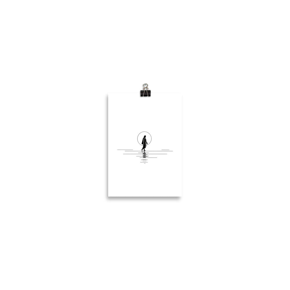 Jesus Walking On Water Poster